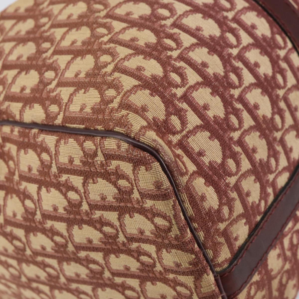 Trotter Canvas Boston Bag Red Silver