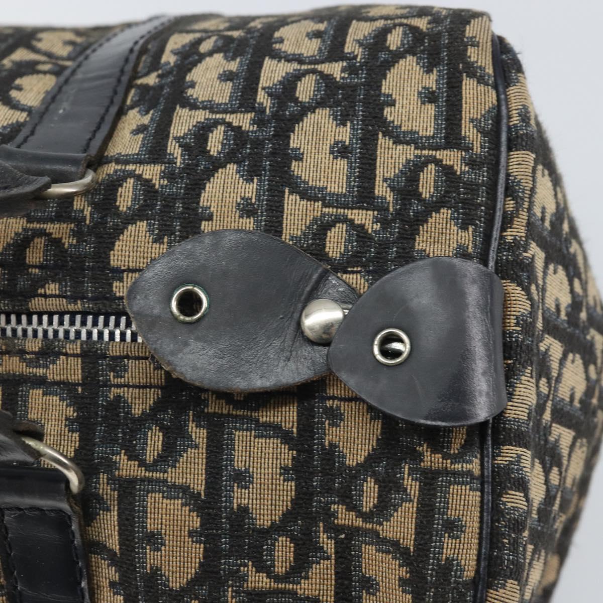 Trotter Canvas Hand Bag Navy Silver