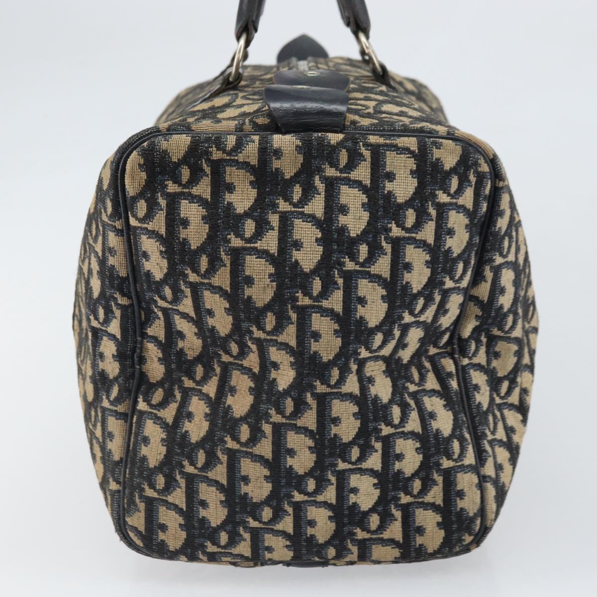 Trotter Canvas Hand Bag Navy Silver