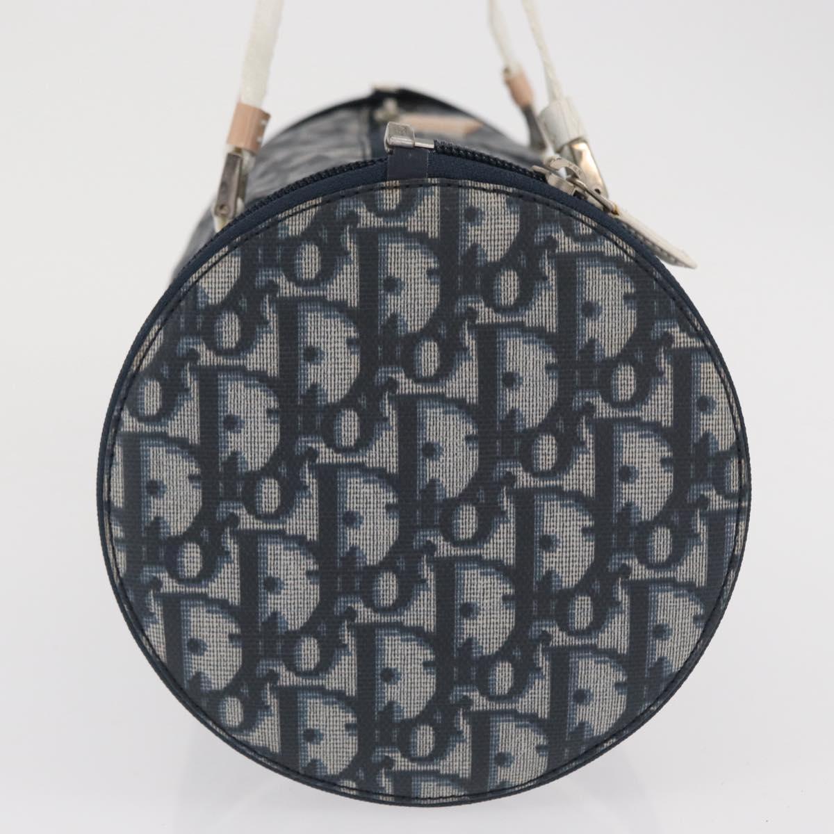 Trotter Canvas Hand Bag Navy Silver