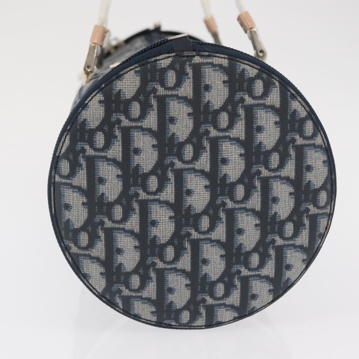 Trotter Canvas Hand Bag Navy Silver
