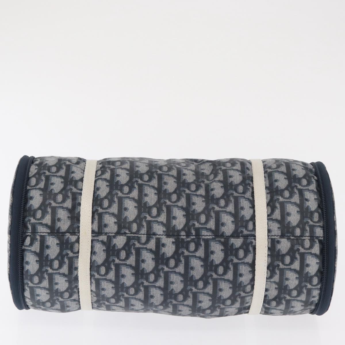 Trotter Canvas Hand Bag Navy Silver