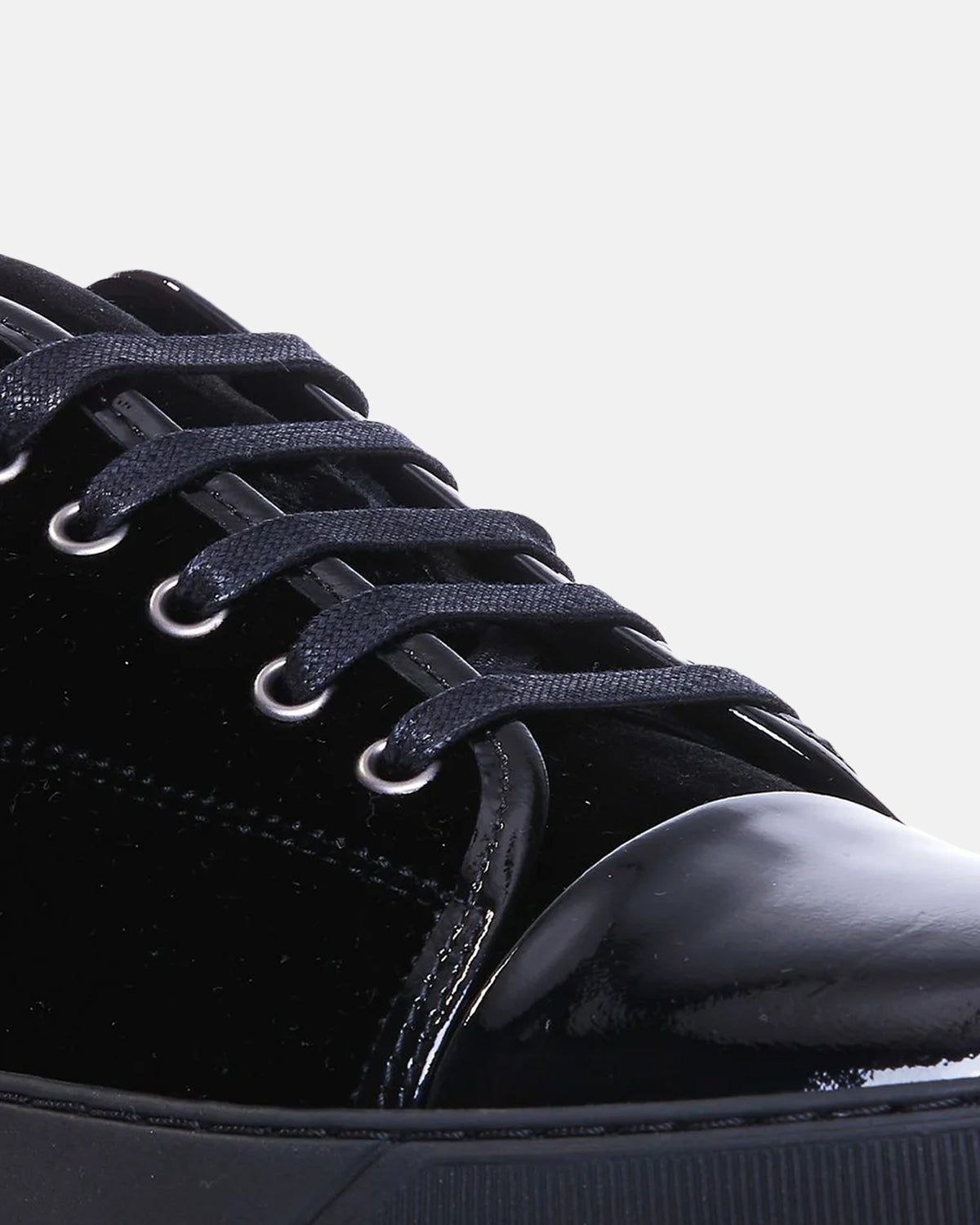 DBB1 Black Velvet Patent Cap Toe