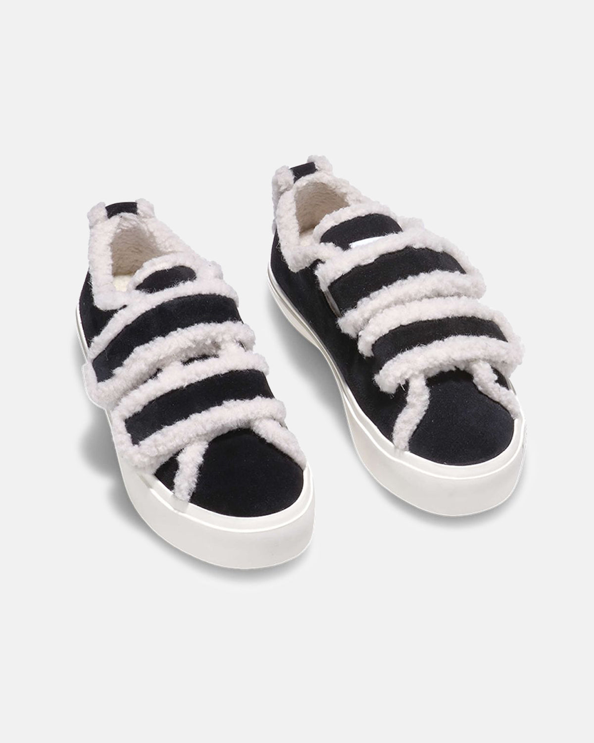 Shearling Low Velcro "Black"