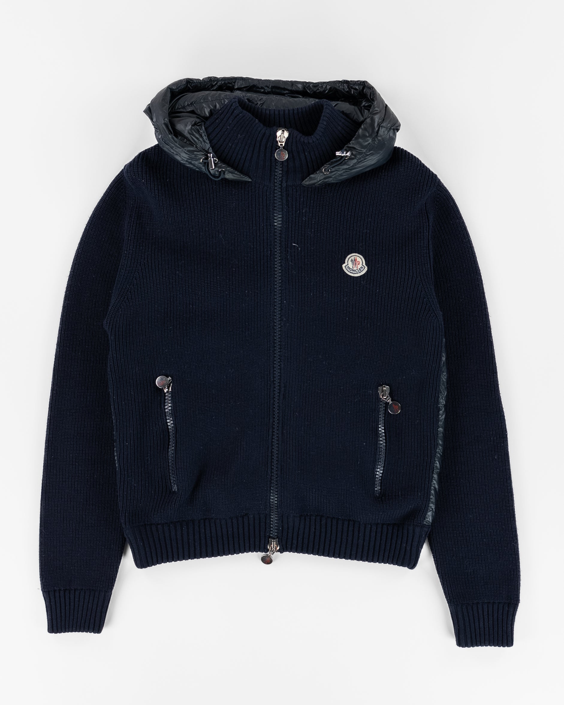 Navy Moncler Tricot cardigan - Shop online at Merchsweden