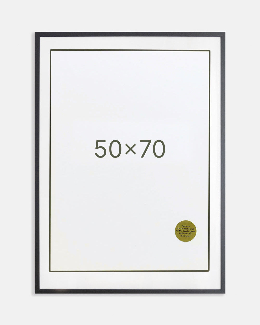 Black wooden frame