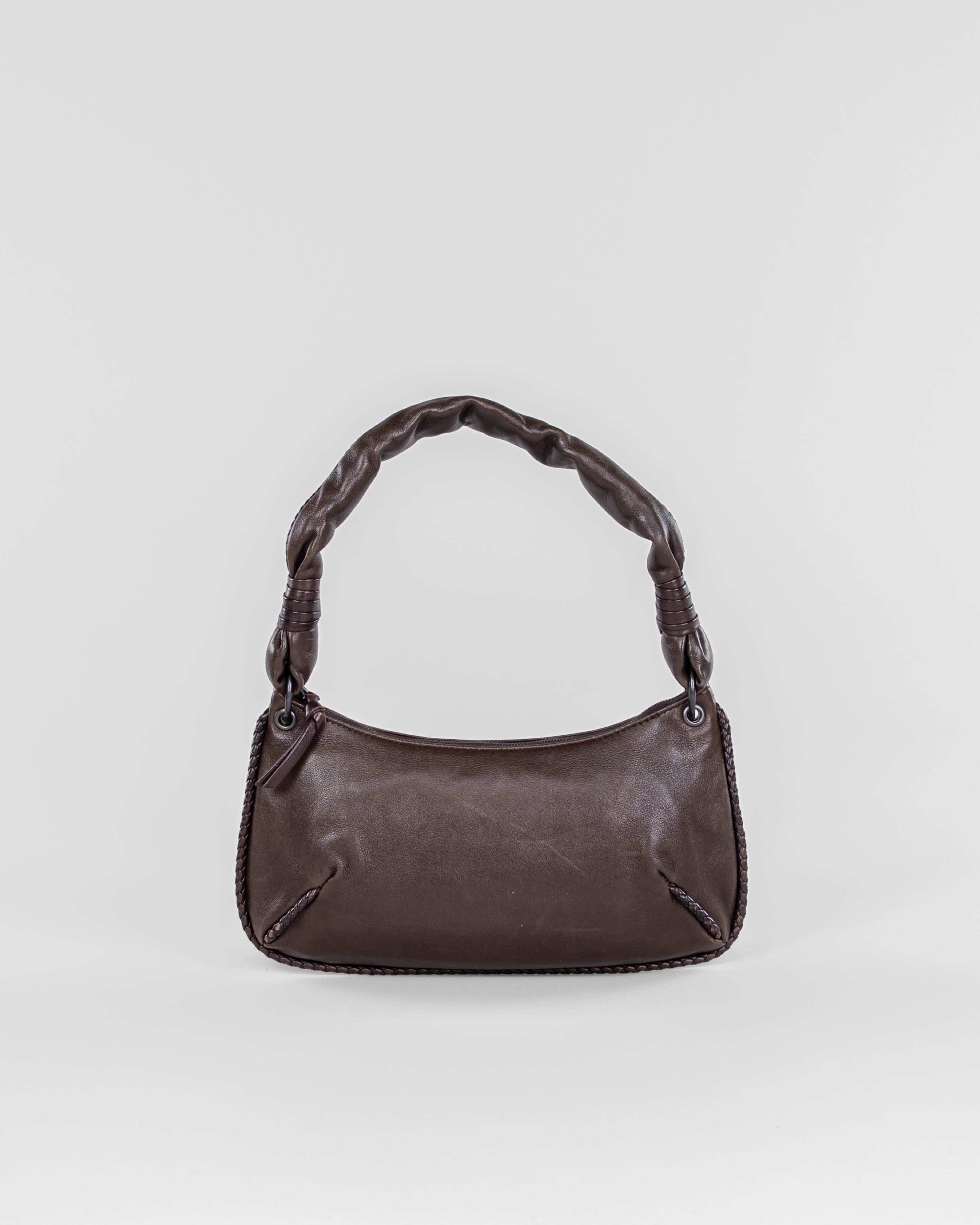 Shoulder Bag Leather Brown