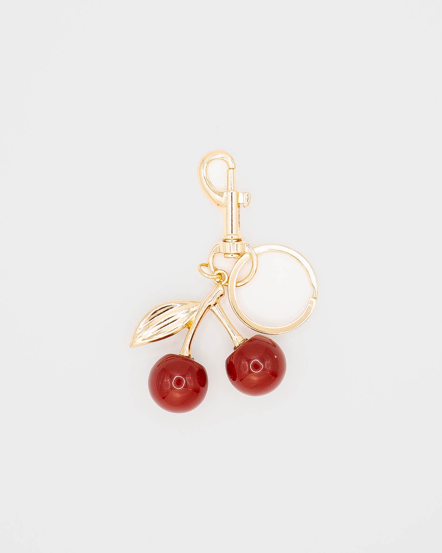 Glass Cherry Bag Charm