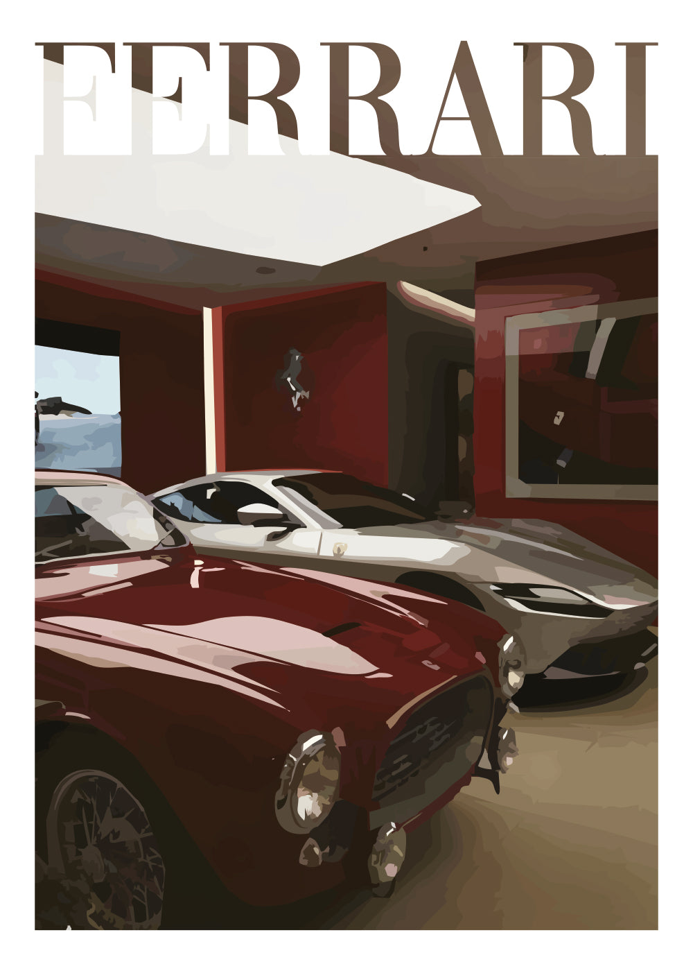 "Old Money Ferrari No.5" Poster