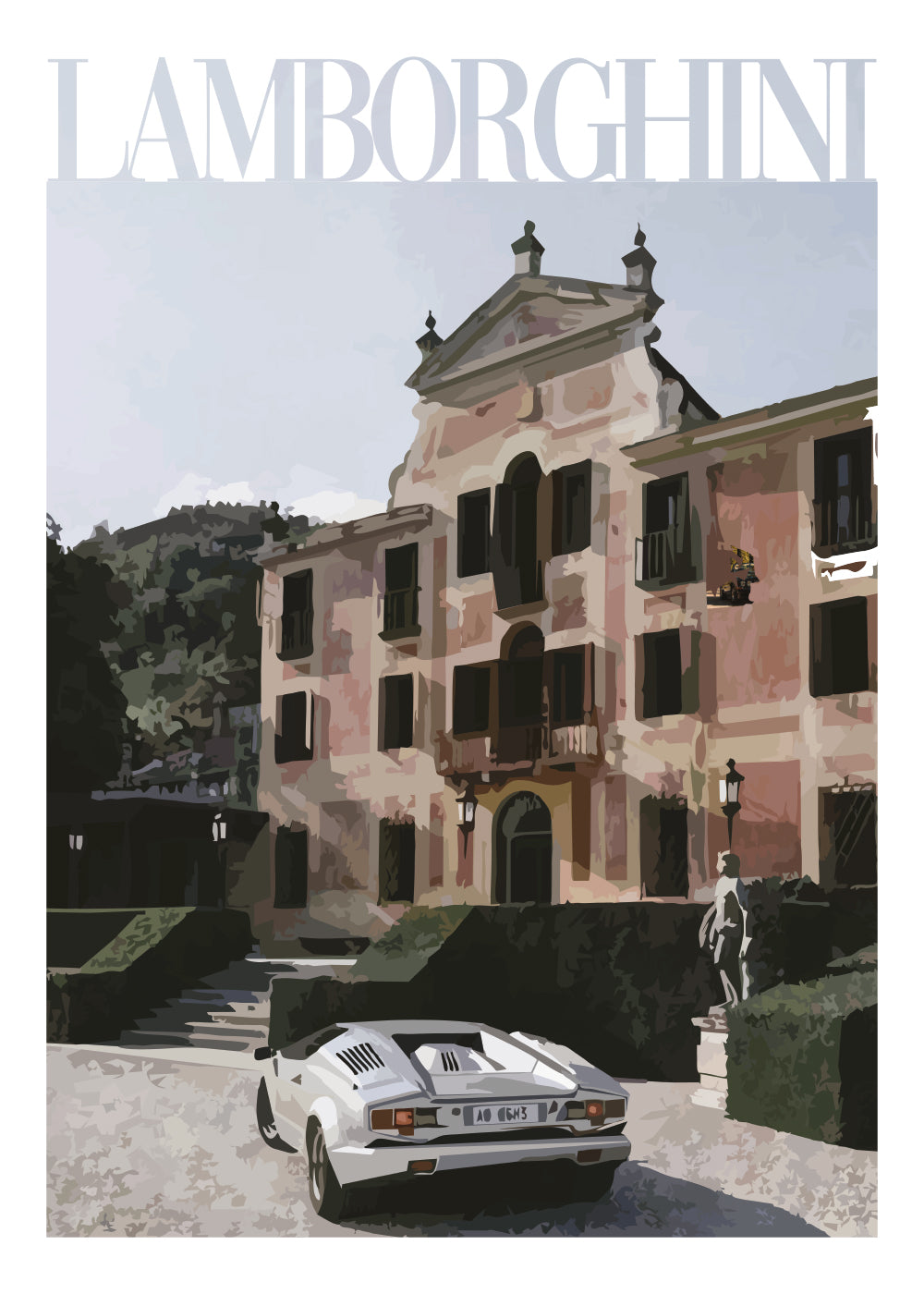 "Old Money Lamborghini" Poster