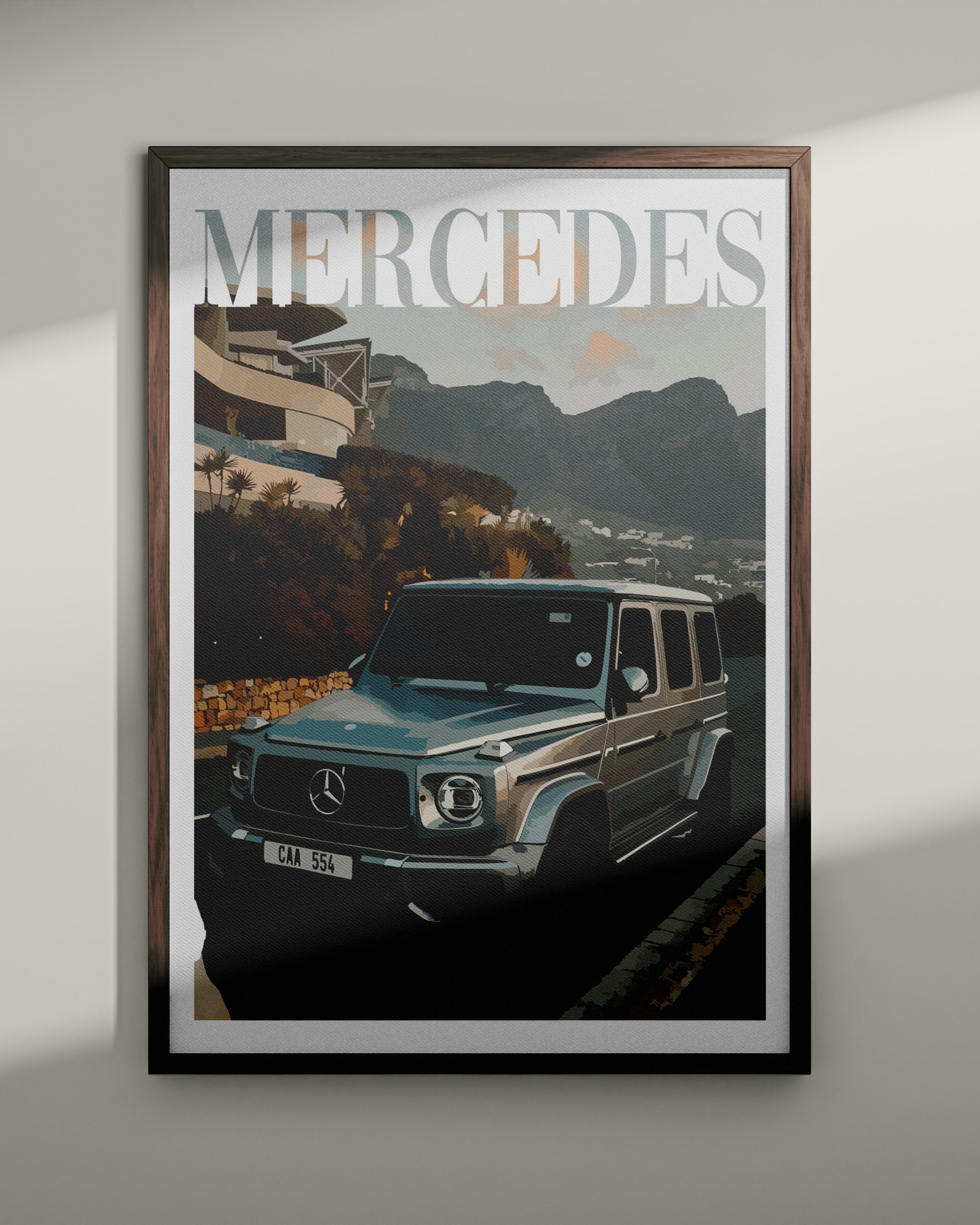 Juliste "Vanhan rahan Mercedes nro 5"