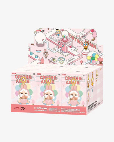 Pop Mart CryBaby Crying Again Series Vinyl Face Plush Sealed Case (6 B