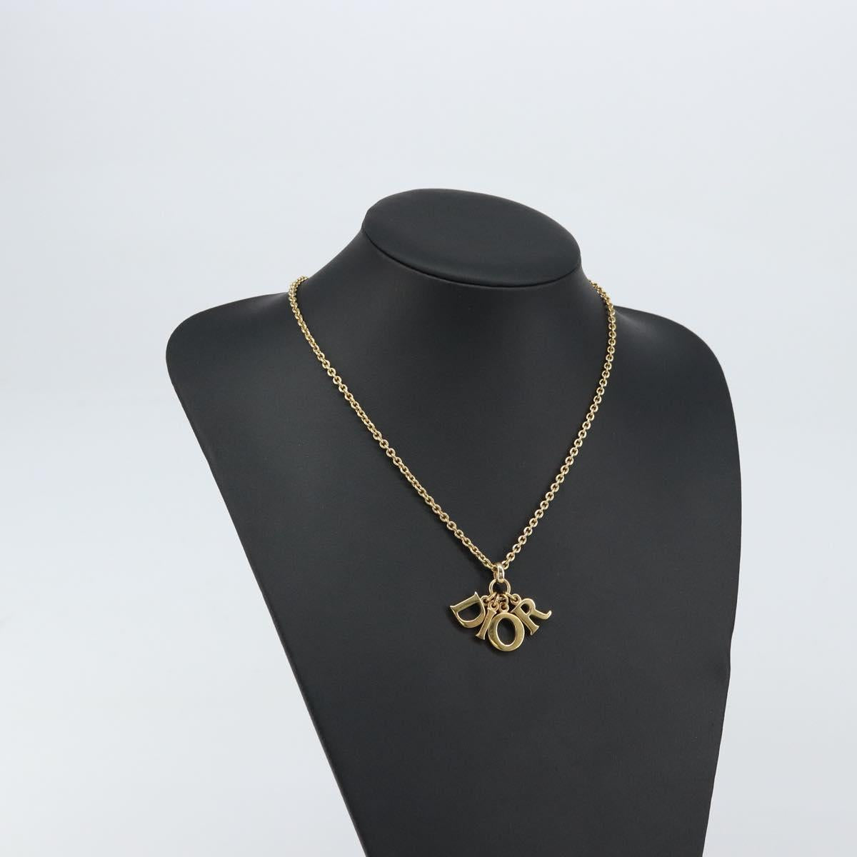 Necklace metal Gold Tone