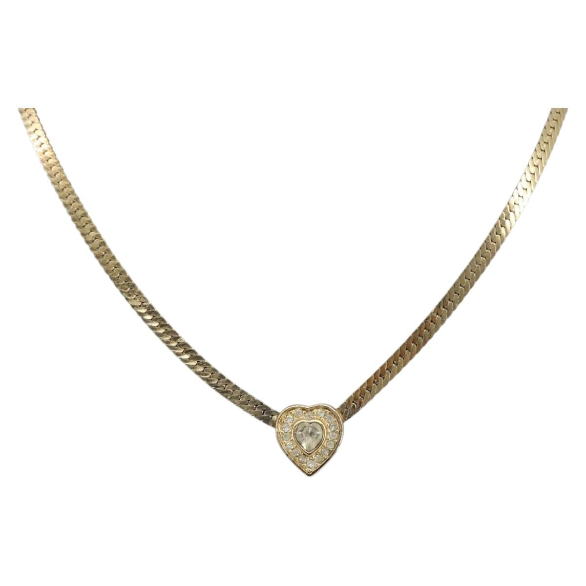 Necklace metal Gold Tone