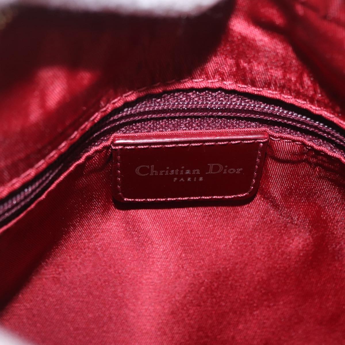 Trotter Canvas Hand Bag PVC Red Gold
