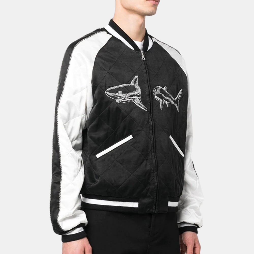 Palm Angels Broken Shark Sukajan Bomber jacket - Jacka | Trendiga kläder & skor - Merchsweden |