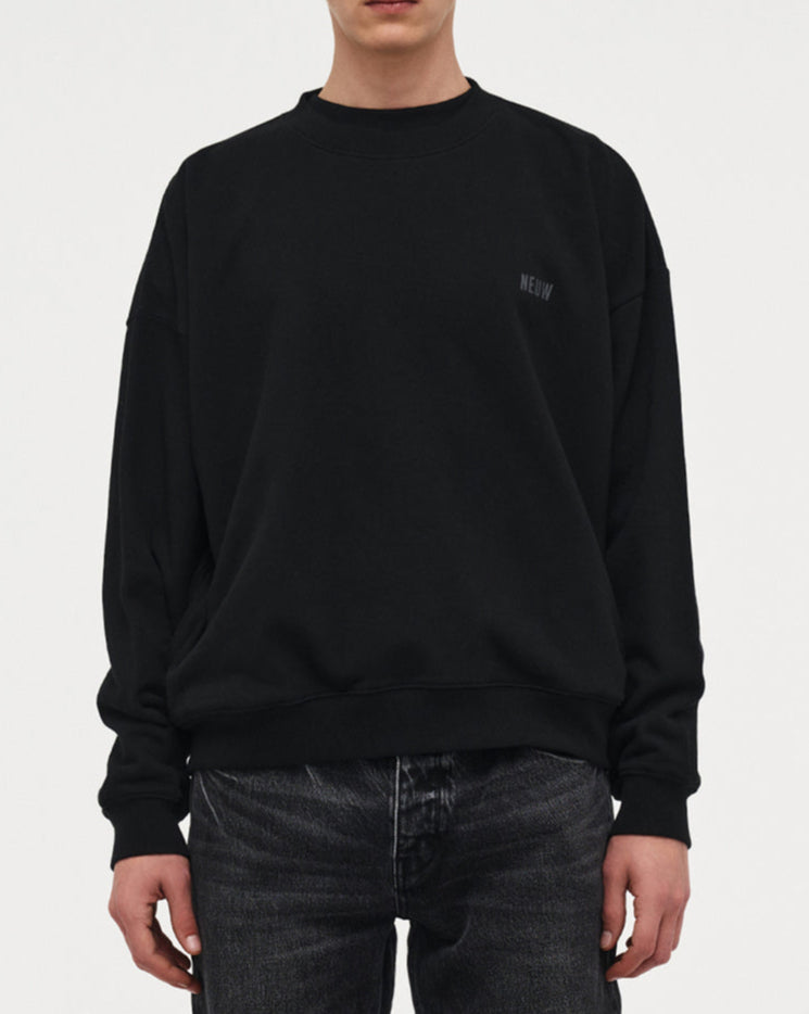 Wordmark Crewneck "Black"