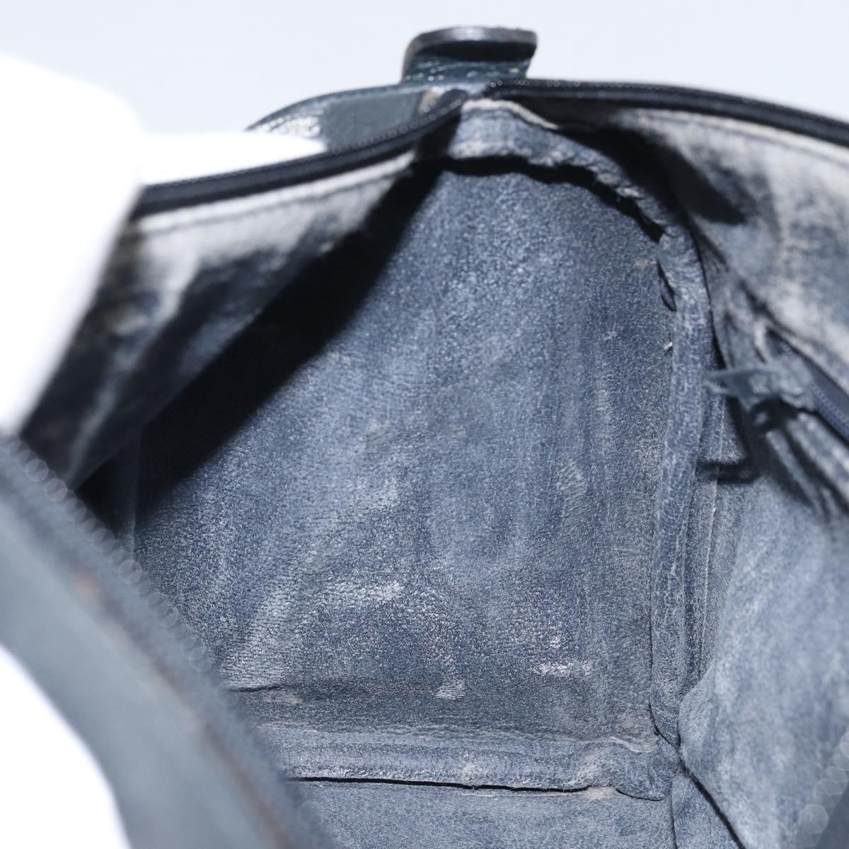 GG Supreme Sherry Line Hand Bag PVC Navy Gold Red