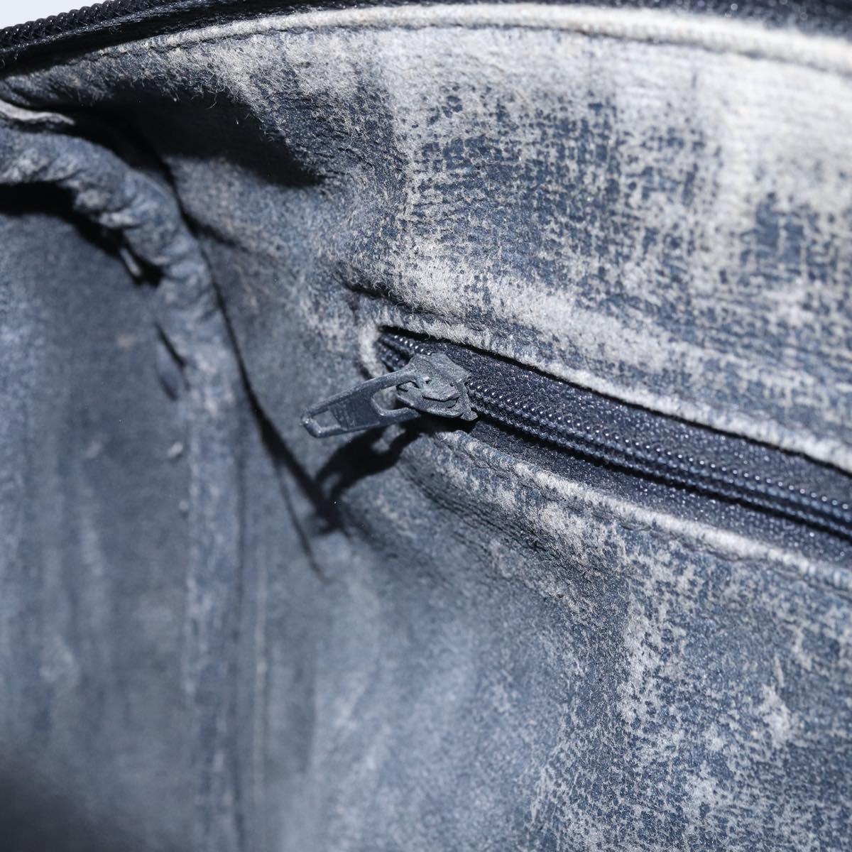 GG Supreme Sherry Line Hand Bag PVC Navy Gold Red