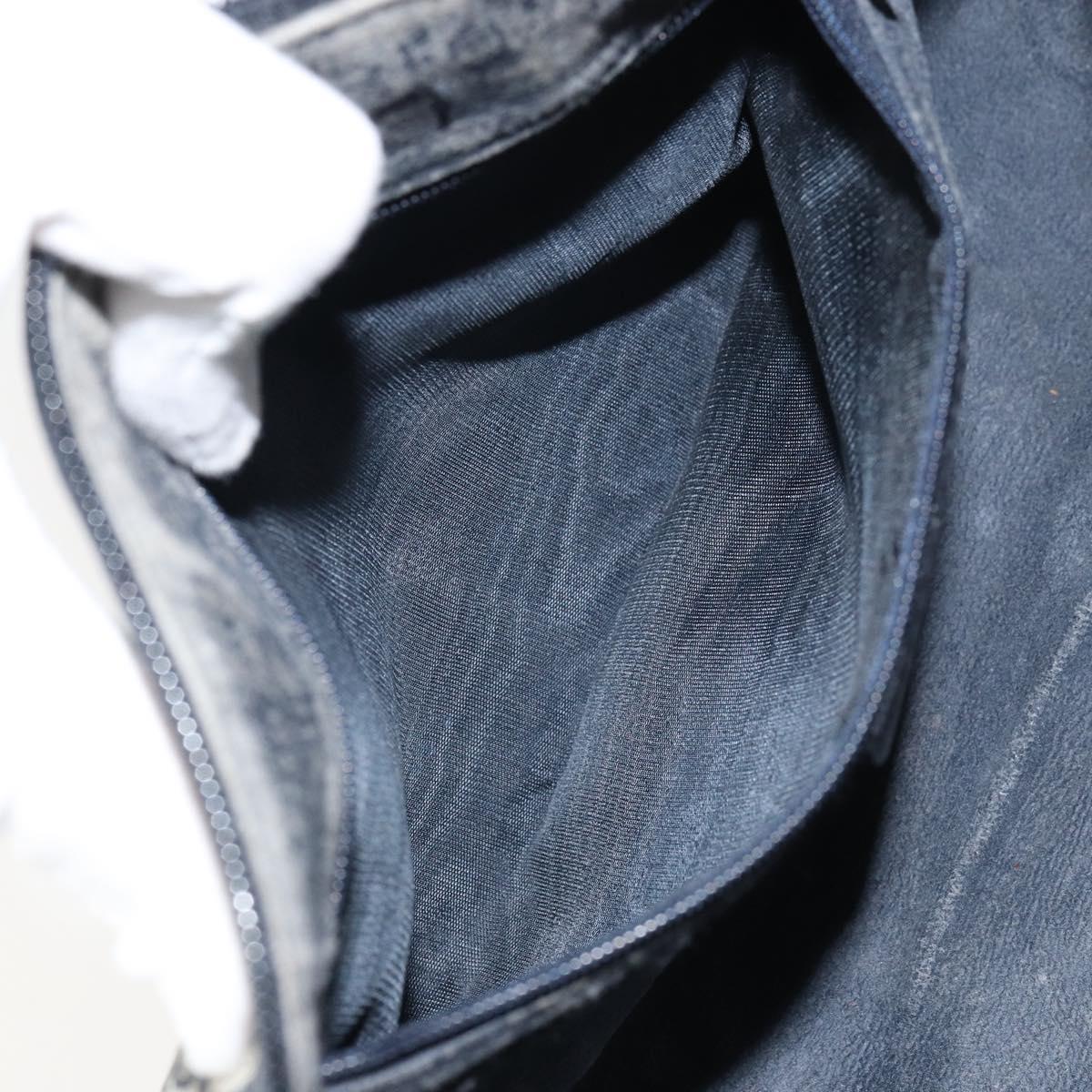 GG Supreme Sherry Line Hand Bag PVC Navy Gold Red