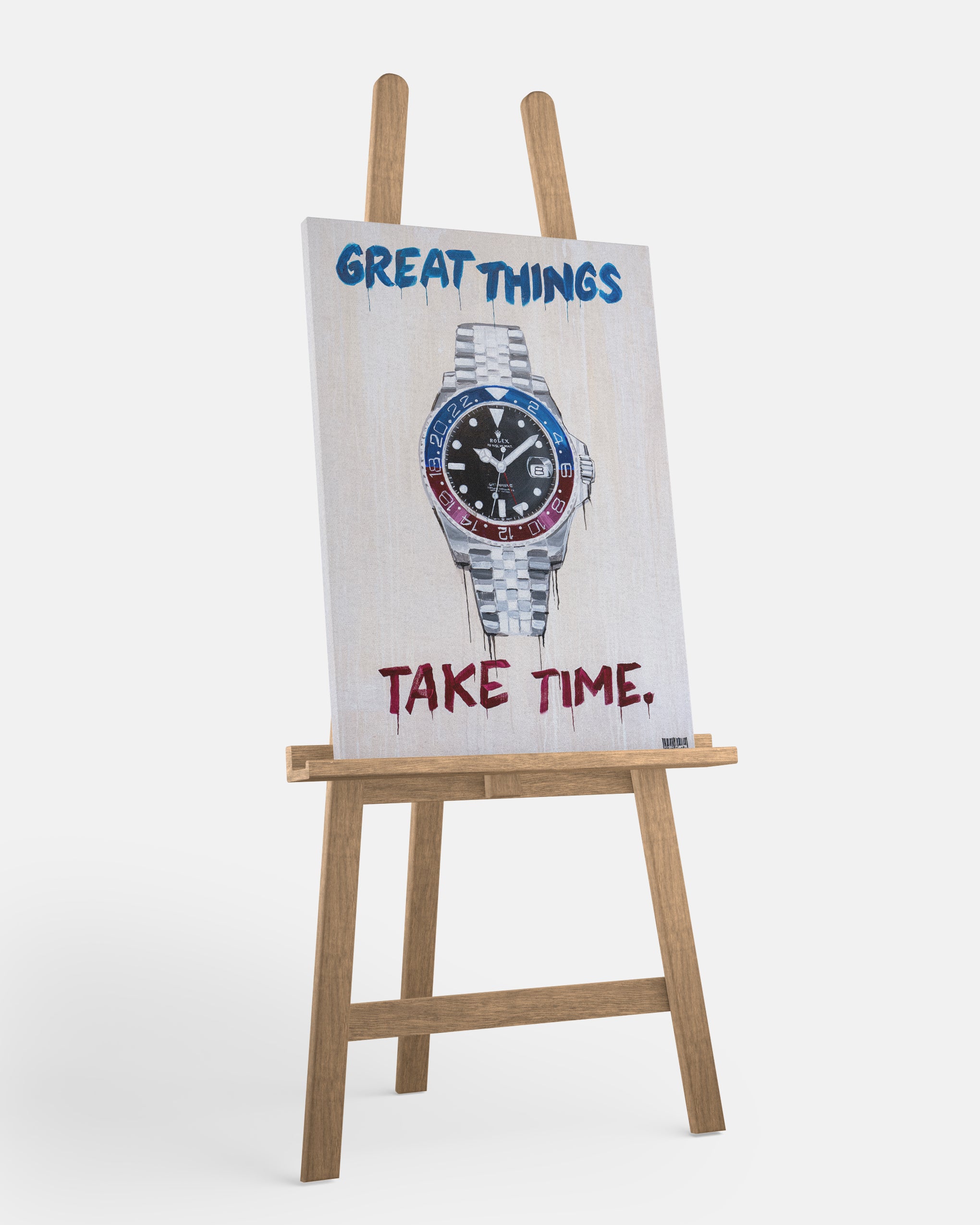 "Great Things, Takes Time" Canvastavla