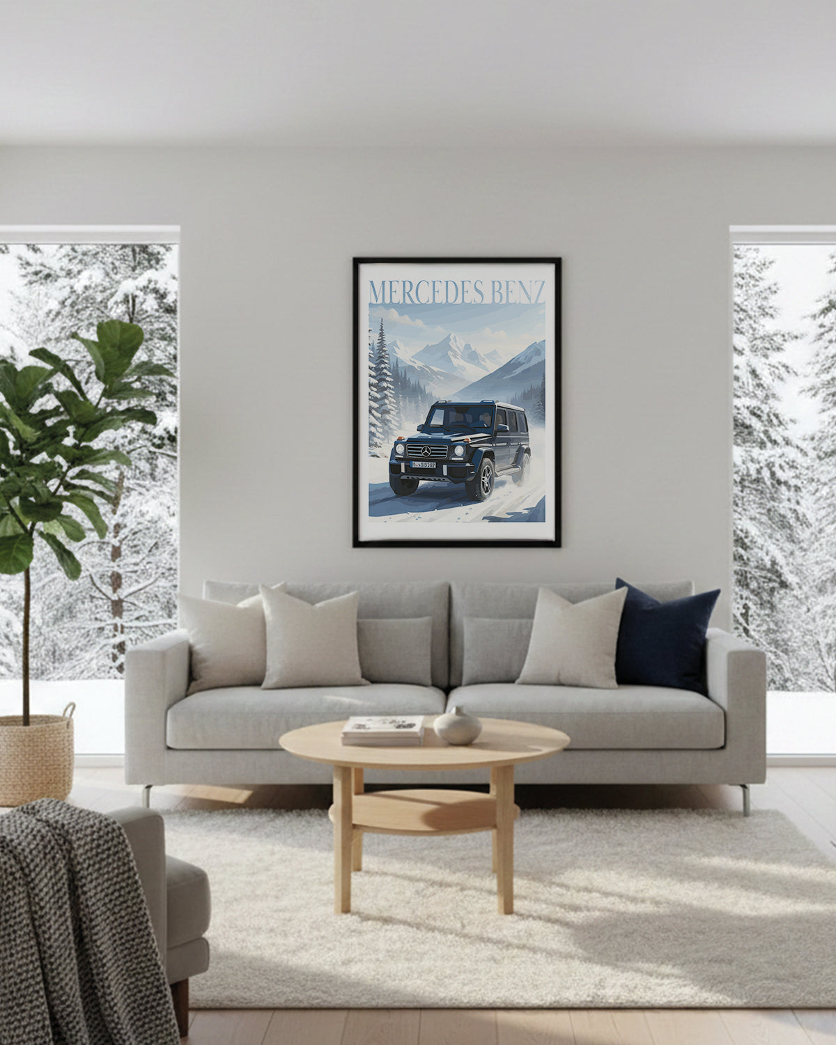 "Winter Mercedes Benz No.2" Poster