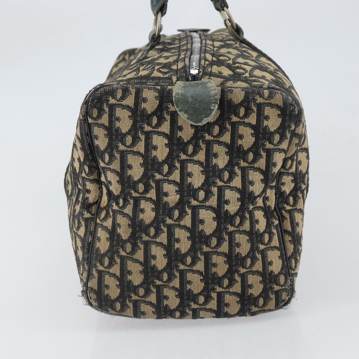 Trotter Canvas Boston Bag Navy Silver