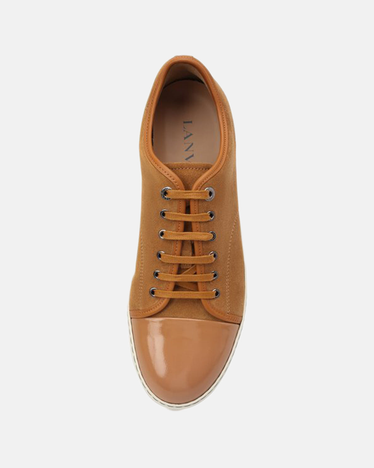 DBB1 Caramel Suede Patent Cap Toe