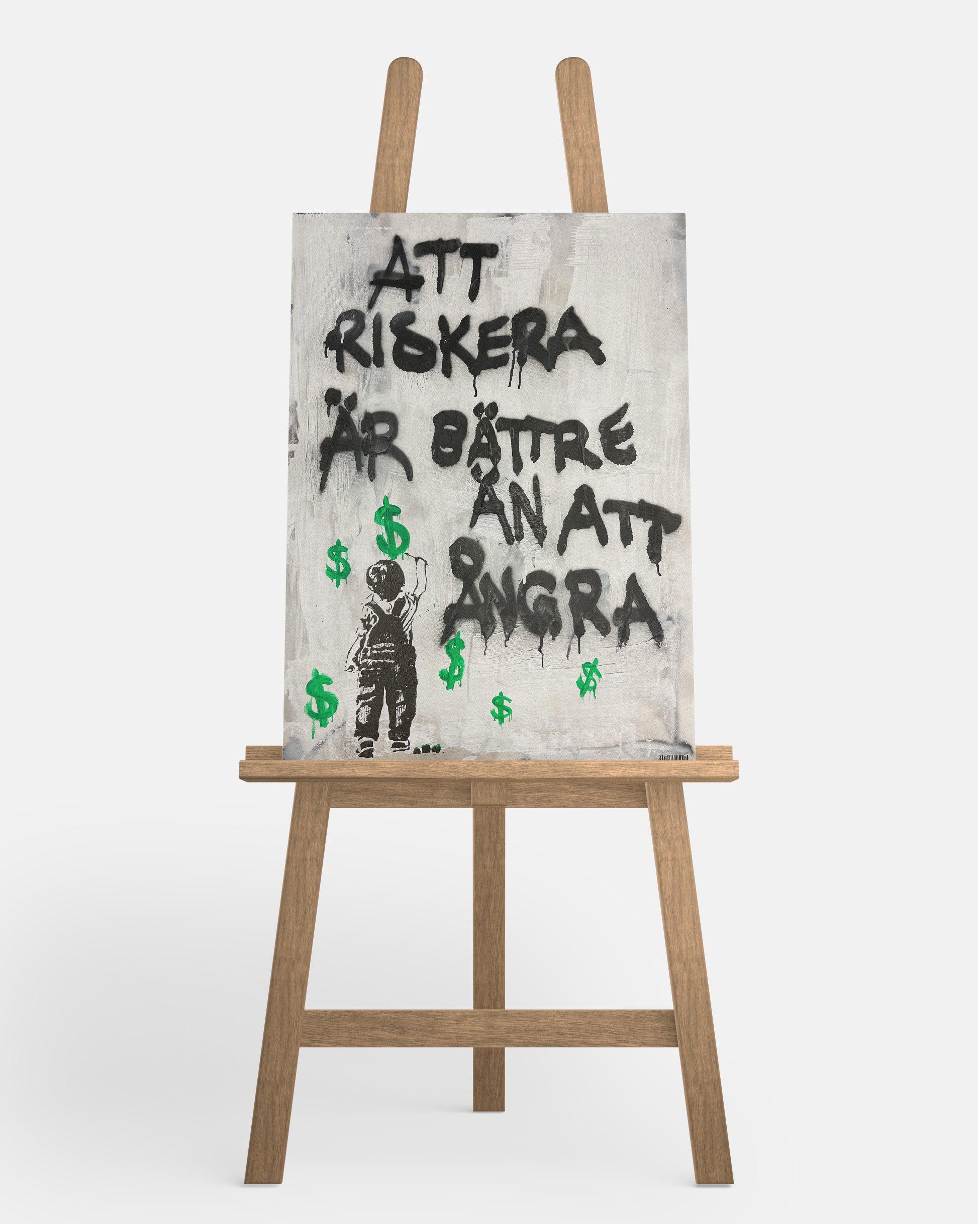 "Risking is better than regret" Canvas Print