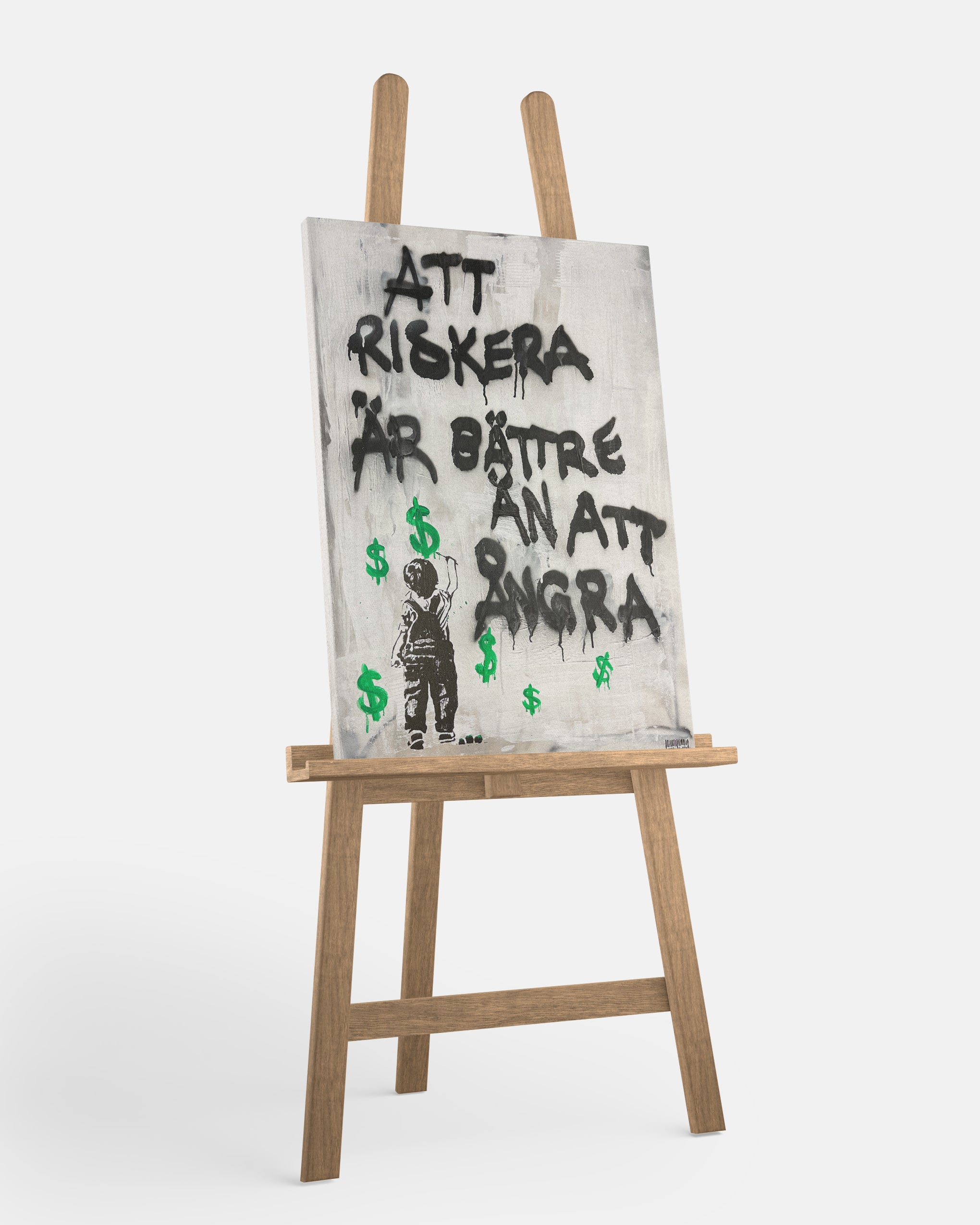 "Risking is better than regret" Canvas Print