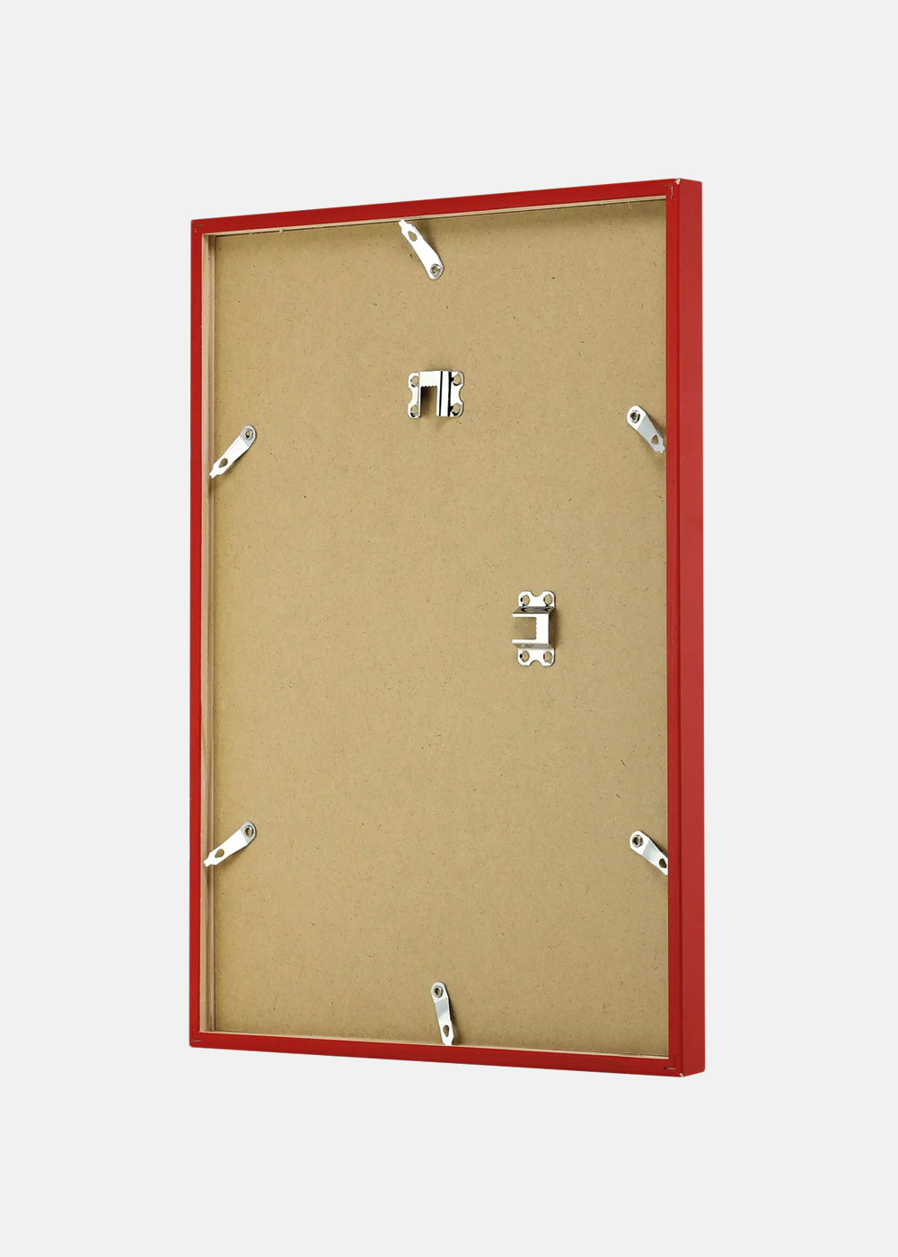 Red wooden frame