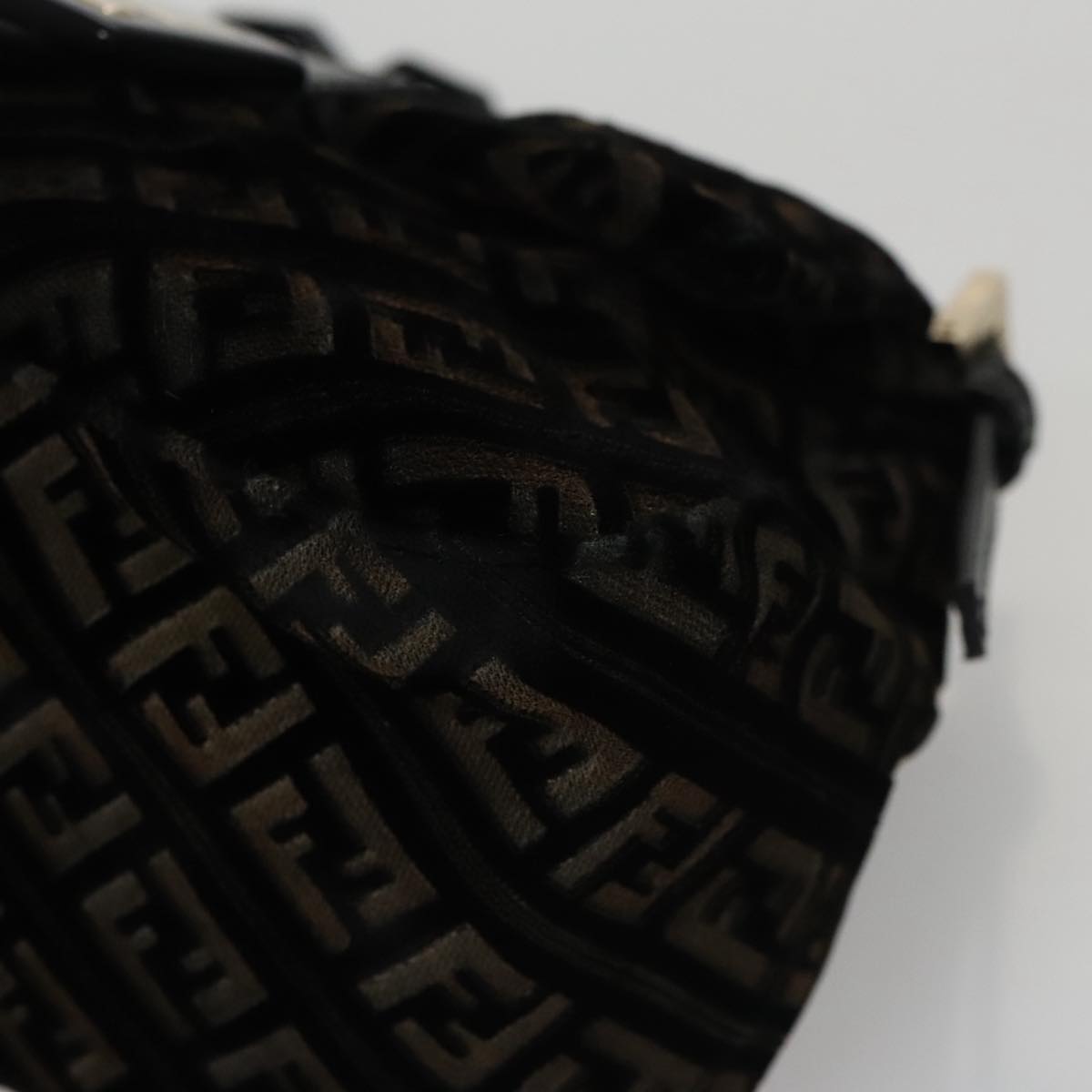Zucchino Canvas Mini Mamma Baguette Shoulder Bag Velor Black