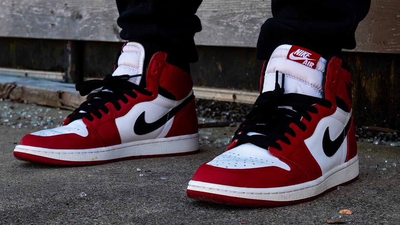 Creased air jordan 1 online