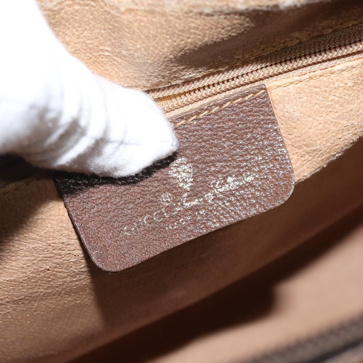 GG Supreme Web Sherry Line Boston Bag PVC Beige Gold