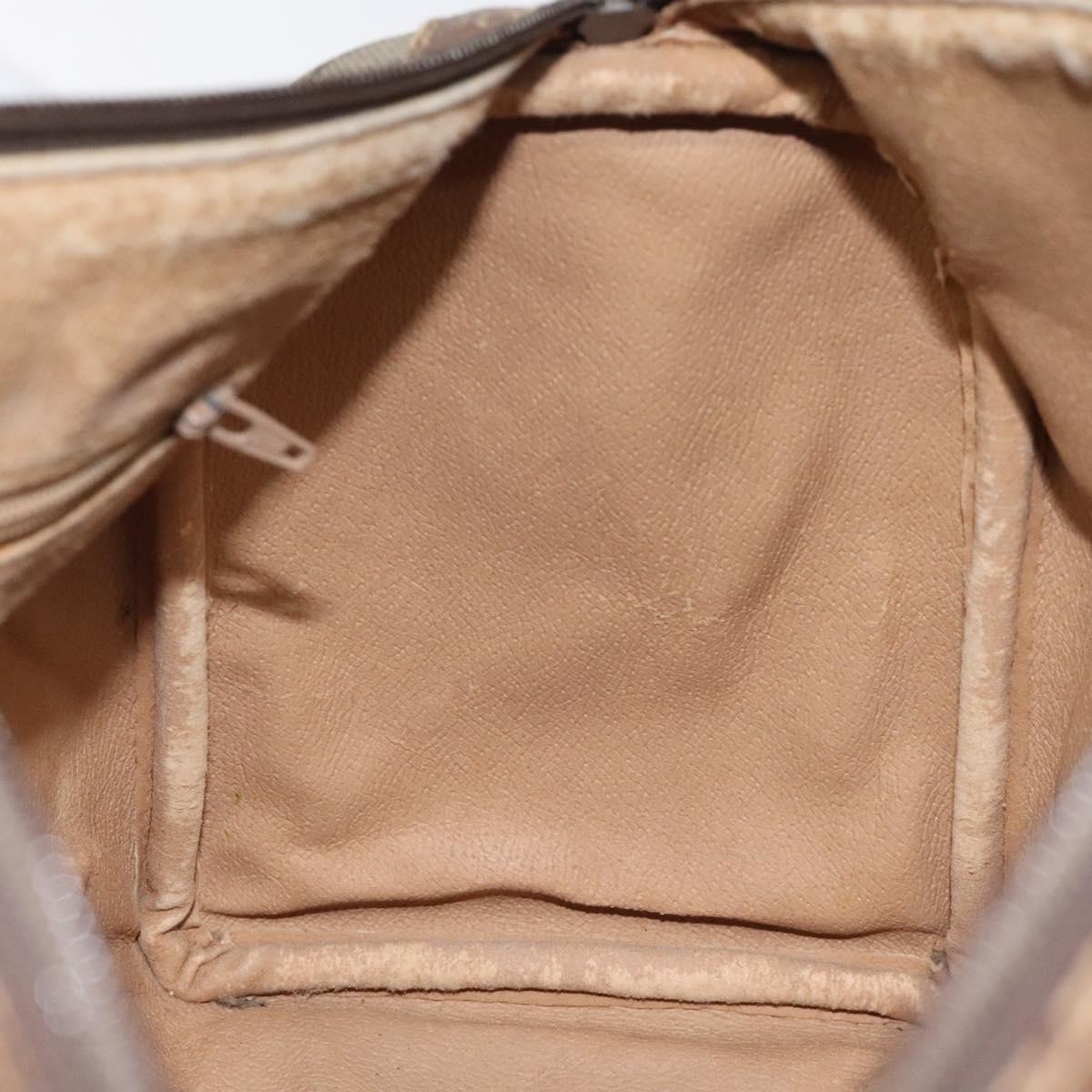 GG Supreme Web Sherry Line Boston Bag PVC Beige Gold
