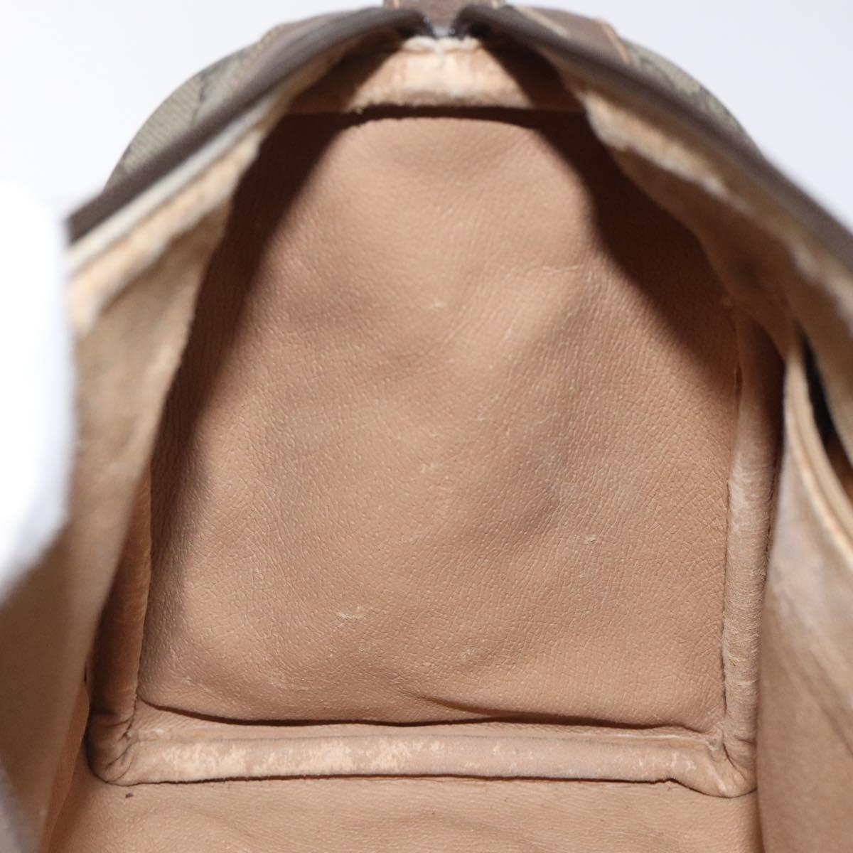 GG Supreme Web Sherry Line Boston Bag PVC Beige Gold