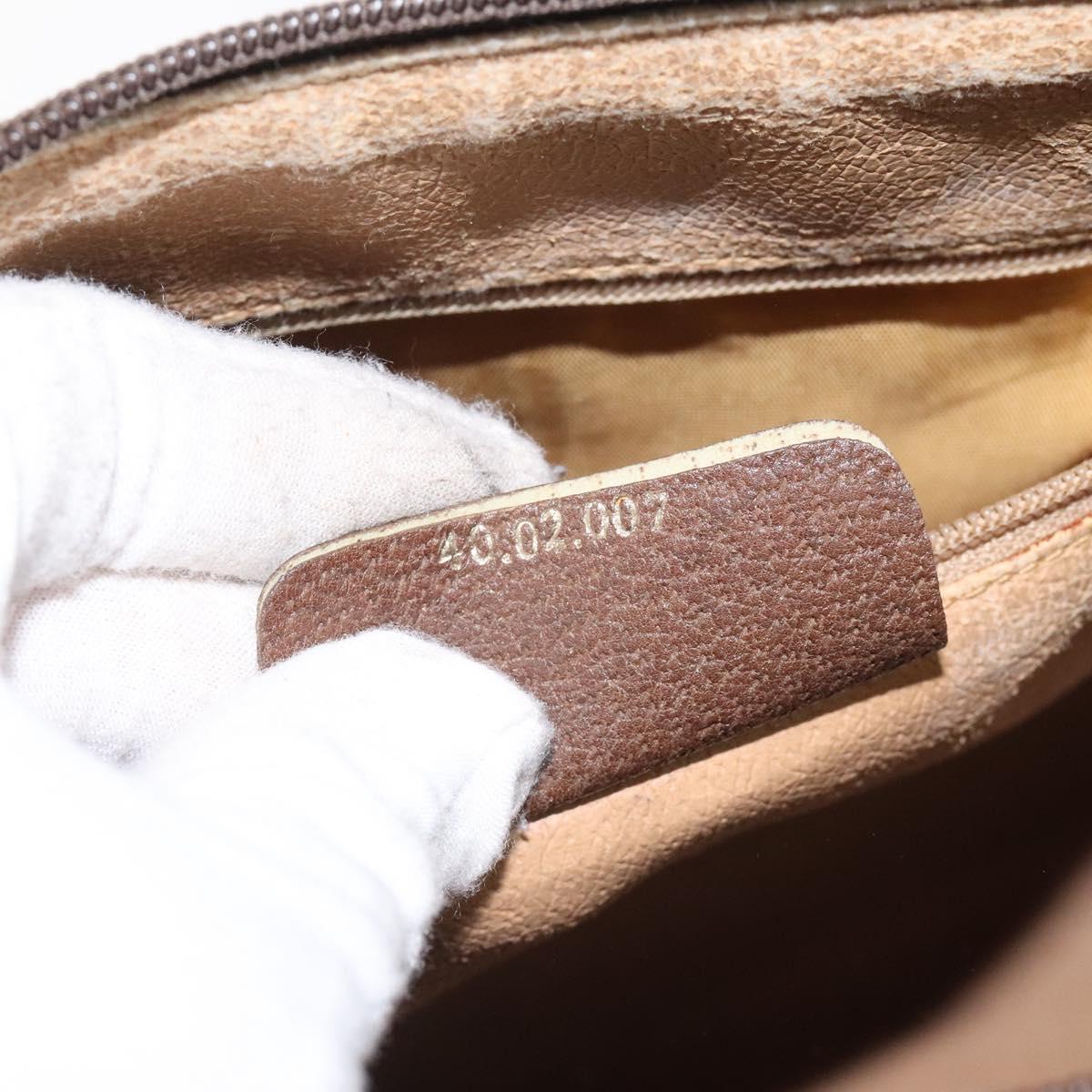 GG Supreme Web Sherry Line Boston Bag PVC Beige Gold