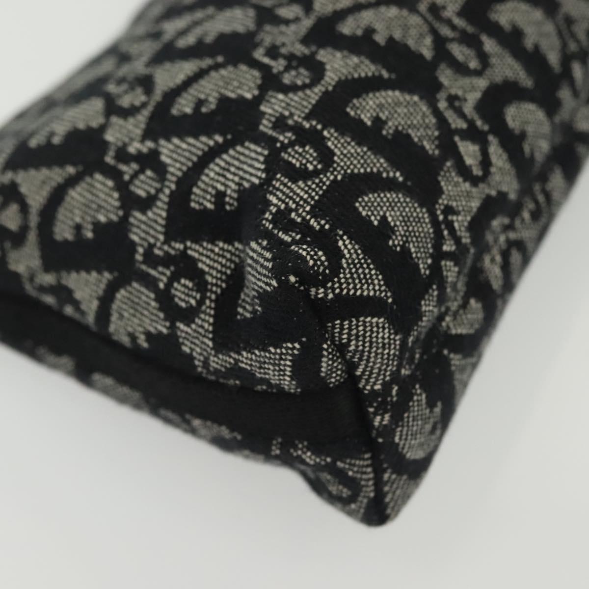Christian Dior Trotter Canvas Accessory Pouch Navy Silver