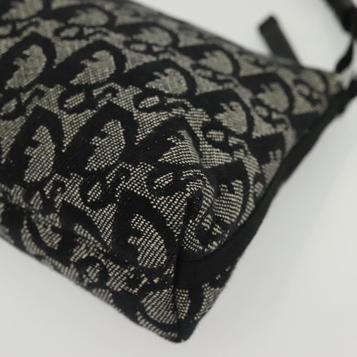 Christian Dior Trotter Canvas Accessory Pouch Navy Silver