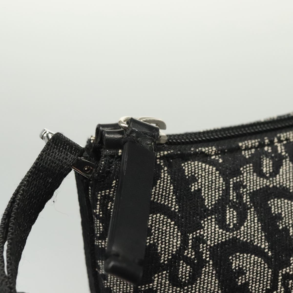 Christian Dior Trotter Canvas Accessory Pouch Navy Silver