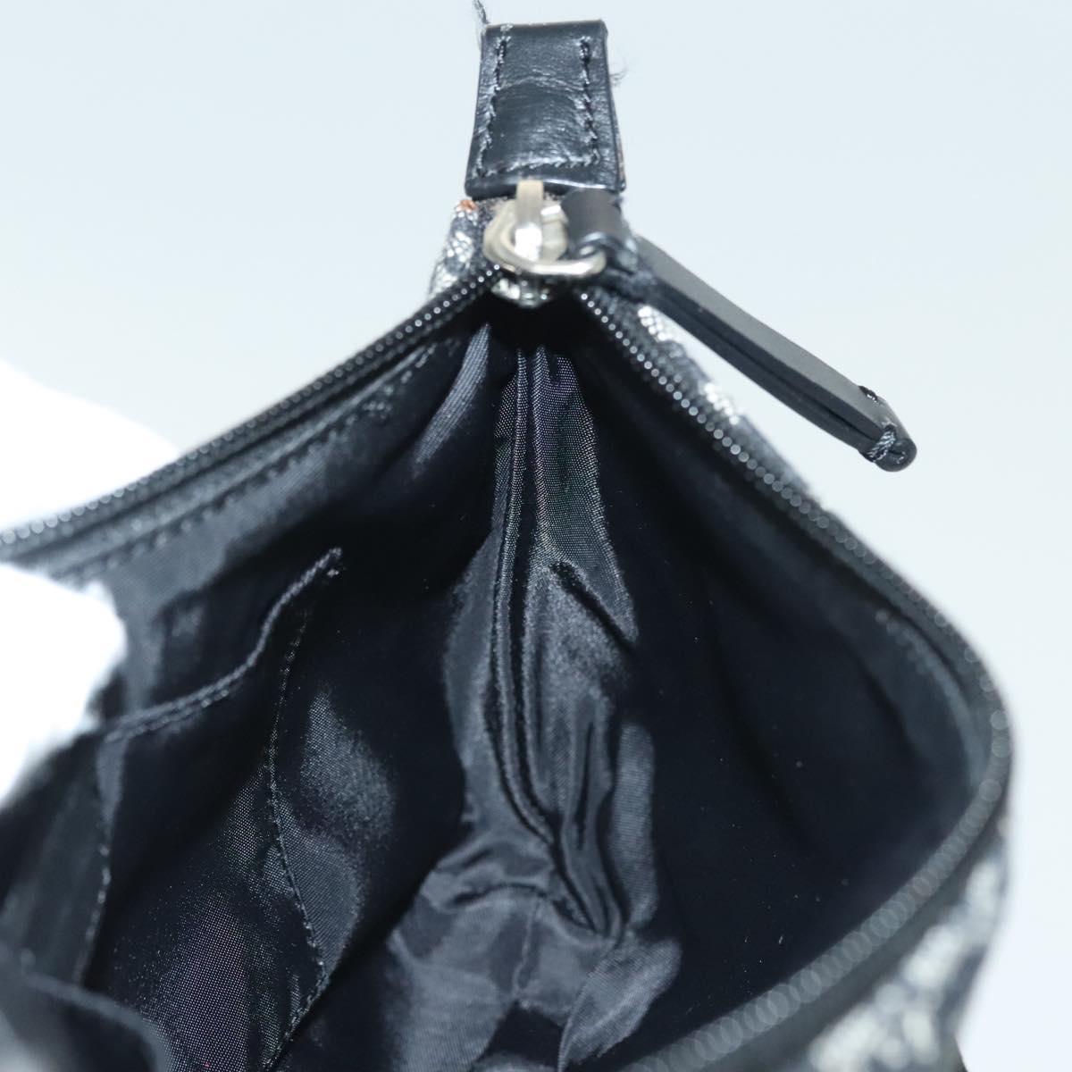 Christian Dior Trotter Canvas Accessory Pouch Navy Silver