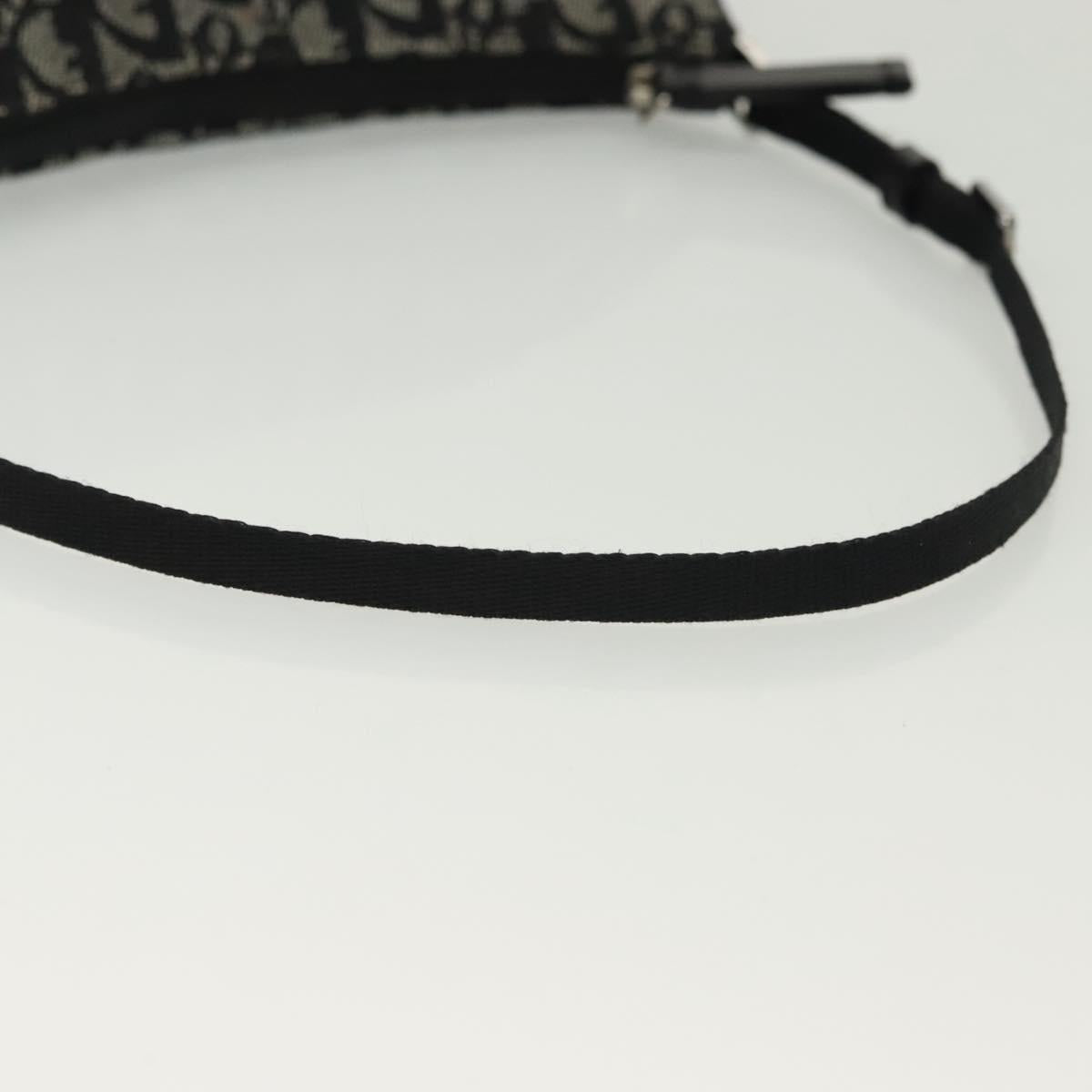 Christian Dior Trotter Canvas Accessory Pouch Navy Silver