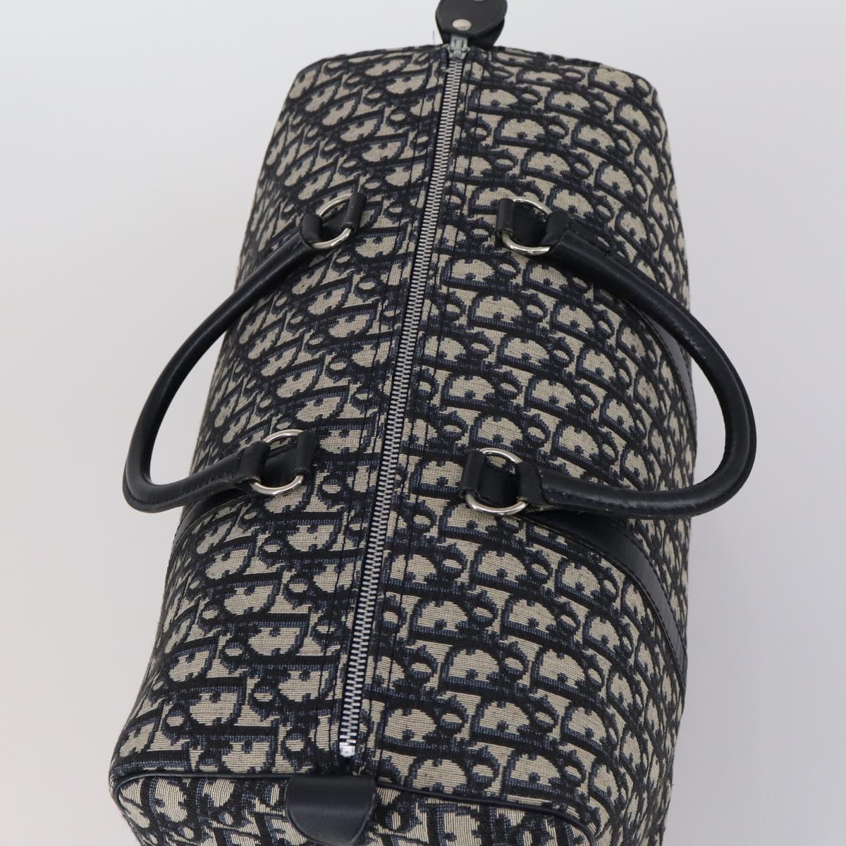 Christian Dior Christian Dior Trotter Canvas Boston Bag Navy