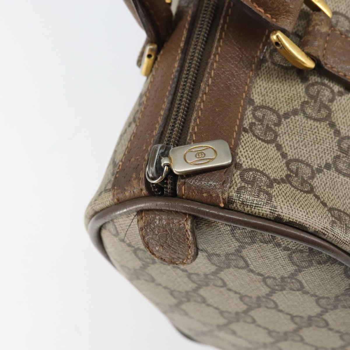 GG Supreme Sherry Line Hand Bag PVC Beige Gold