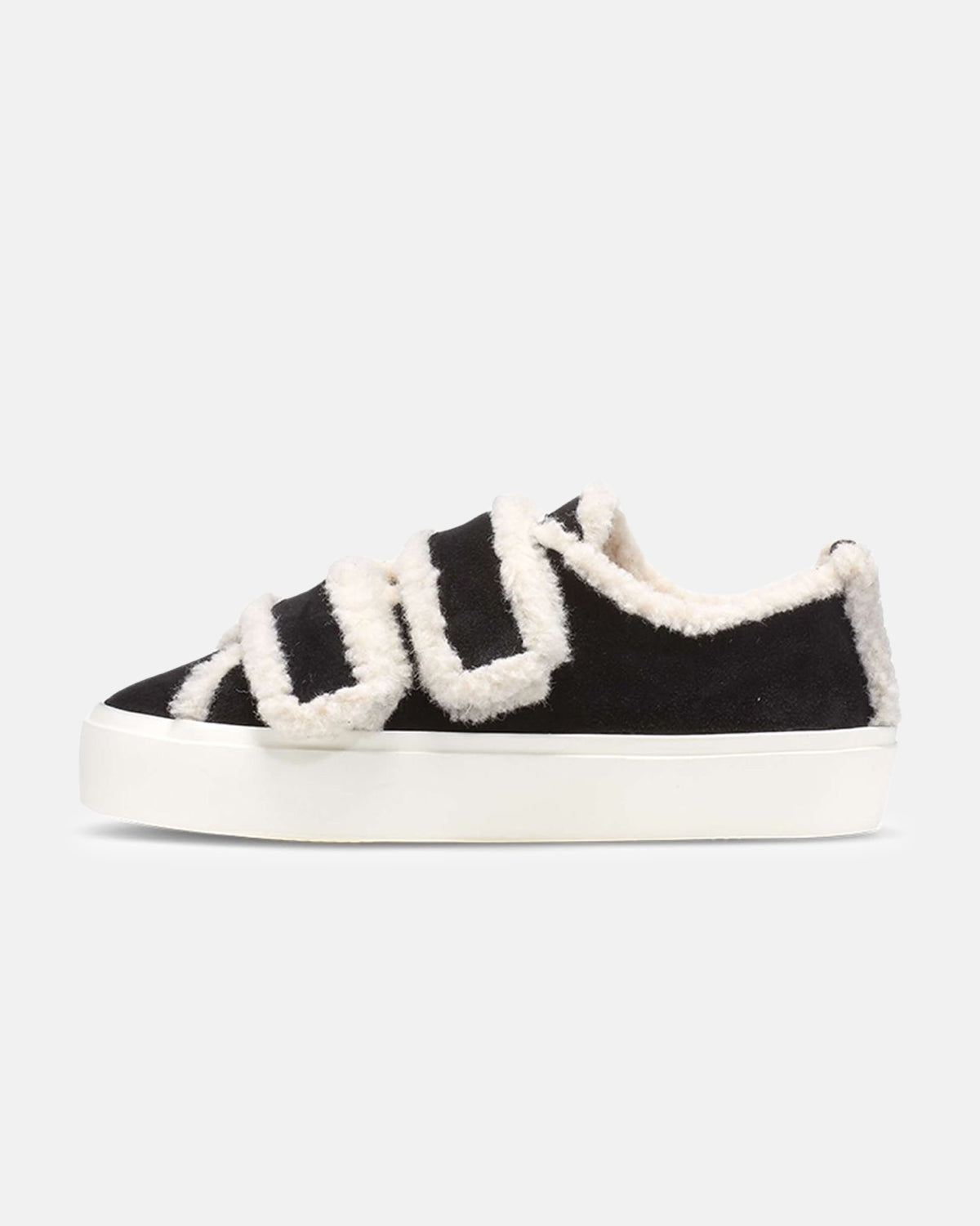 Shearling Low Velcro "Black"
