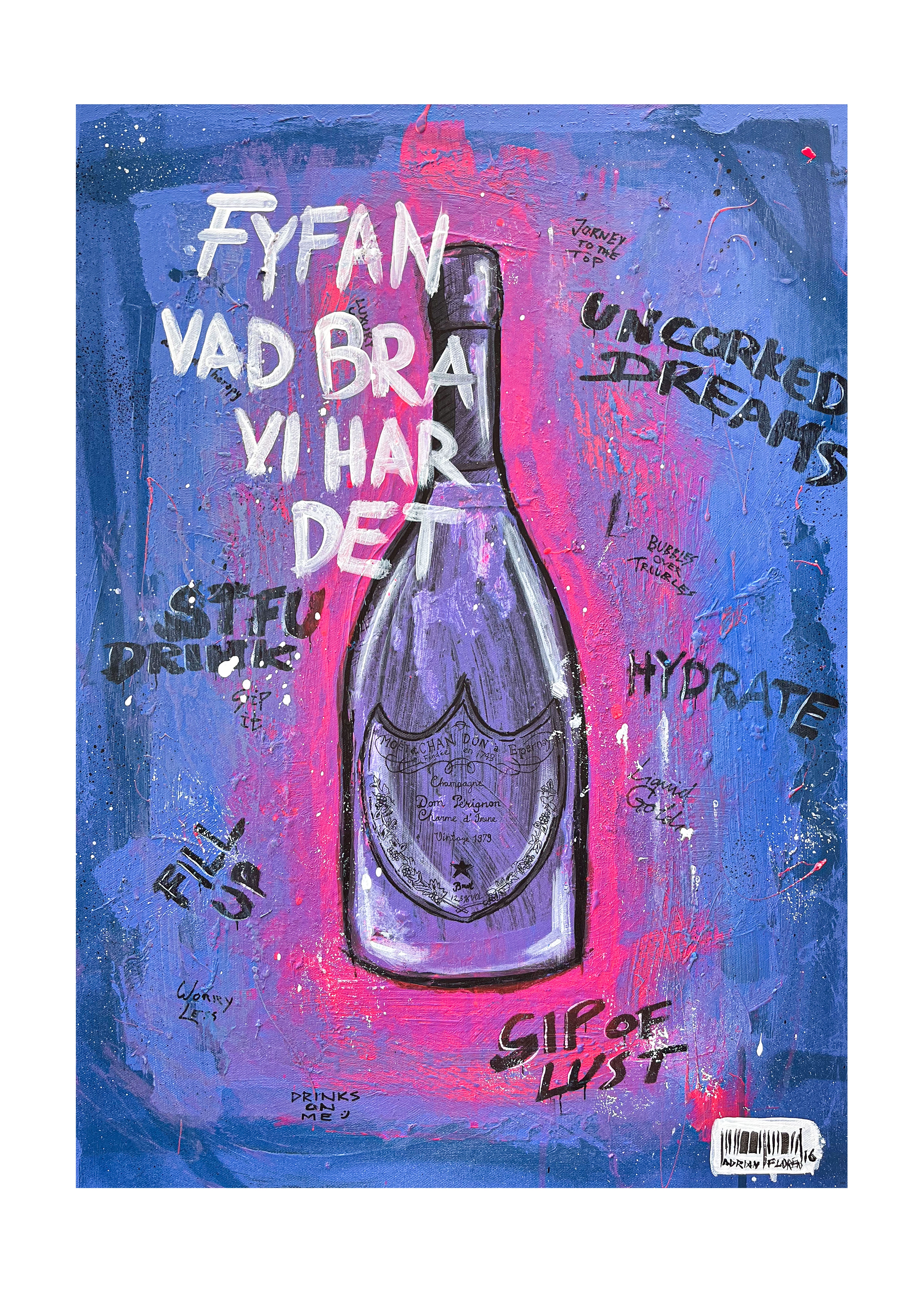 Handla Adrian Florén "Fyfan vad bra vi har det" Poster online | Smidigt och enkelt på nätet - Merchsweden |