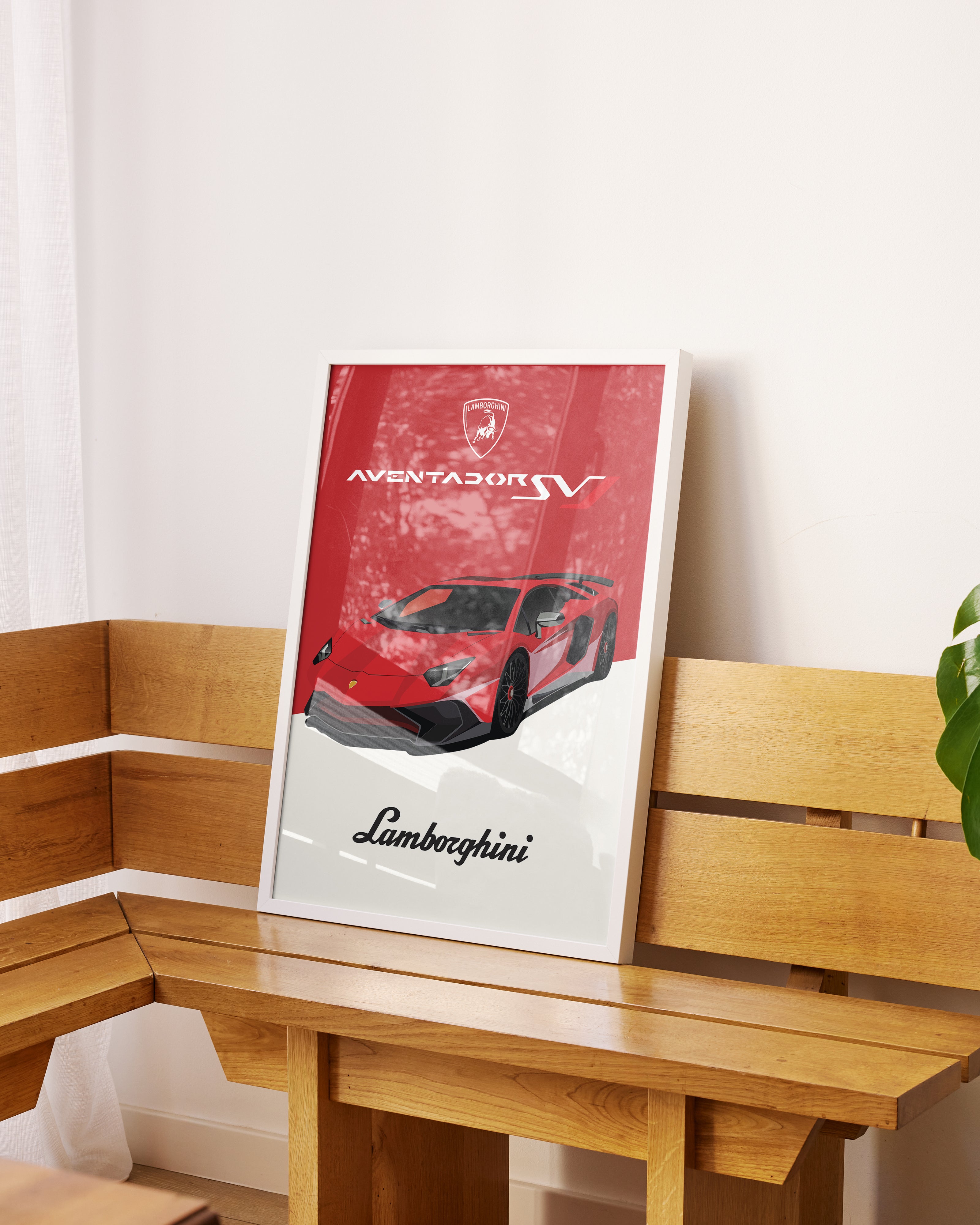 Handla Kanva "Lamborghini Aventador SVJ" Poster online | Smidigt och enkelt på nätet - Merchsweden |