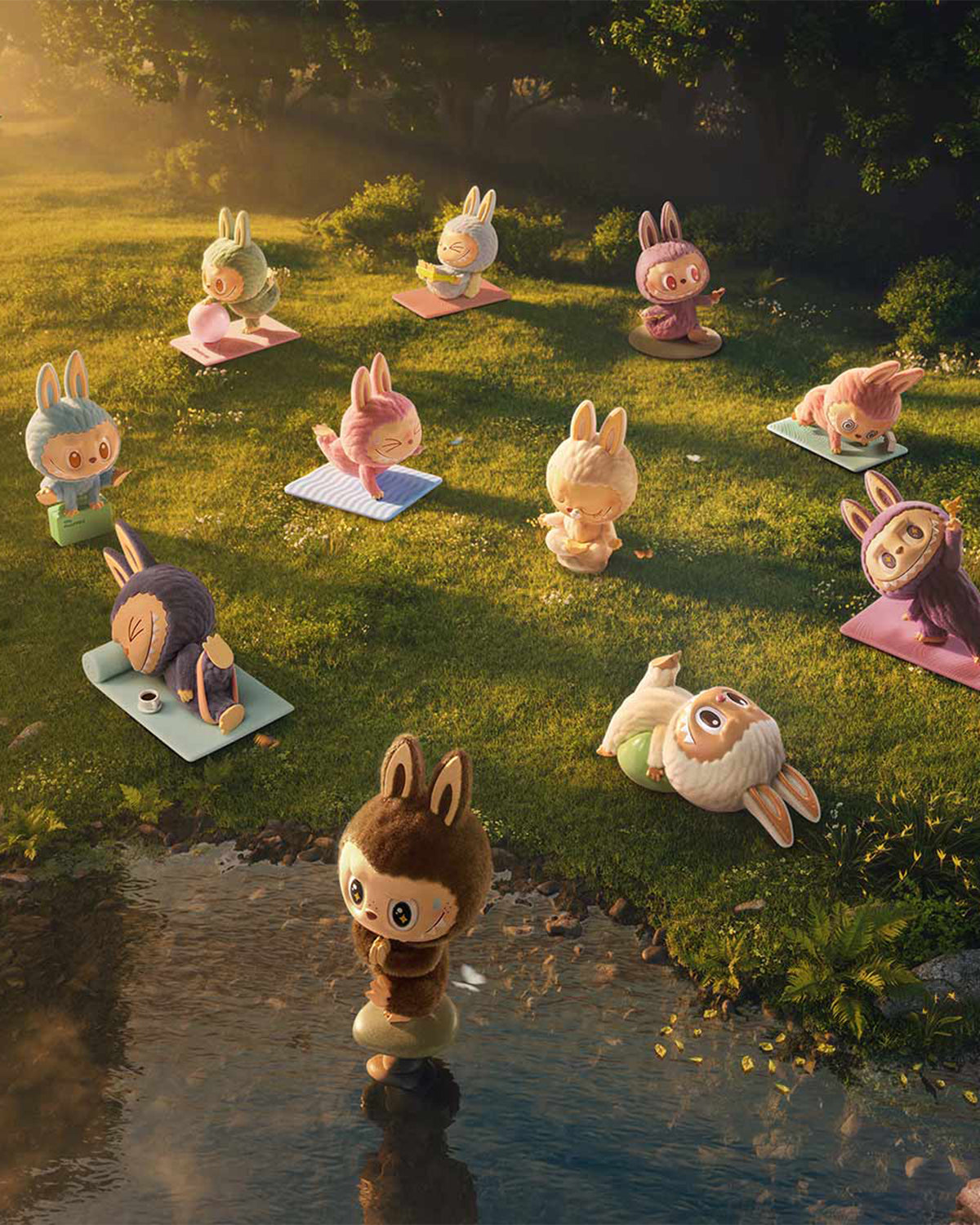 Labubu The Monsters Lazy Yoga 10-pack