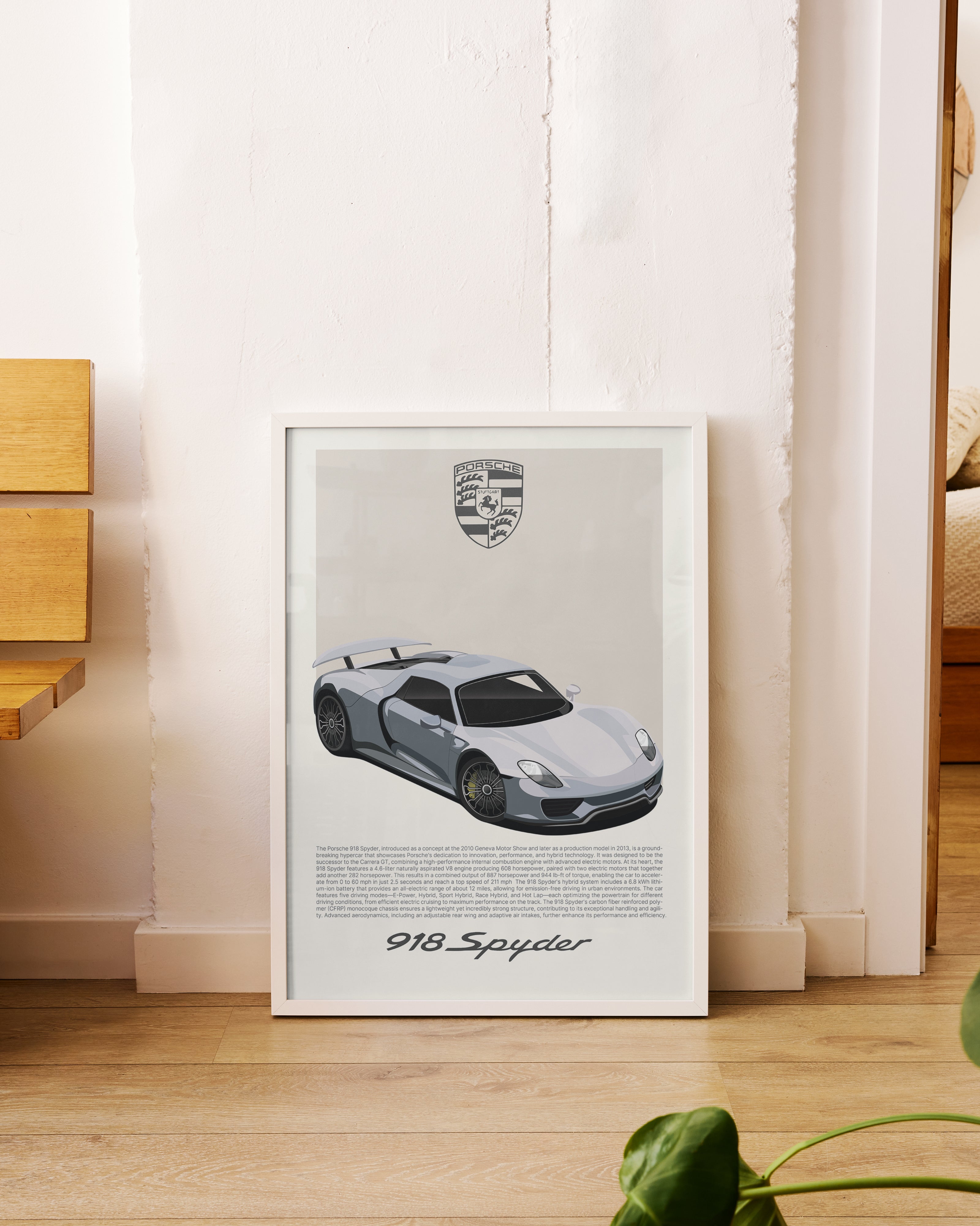 Handla Kanva "Porsche 918 Spyder" Poster online | Smidigt och enkelt på nätet - Merchsweden |