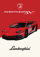 Handla Kanva "Lamborghini Aventador SVJ" Poster online | Smidigt och enkelt på nätet - Merchsweden |